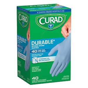 Curad Powder-Free Exam Gloves, Nitrile&nbsp;