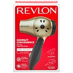 Revlon Compact Ionic Hair Dryer 1875W Travel 2Heats/2Speeds, Champagne