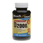 Mason Natural Vitamin D3, 2000 IU, Softgels