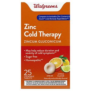 UPC 311917118444 product image for Walgreens Zinc Cold Therapy Quick Dissolving Tablets, Citrus, 25 ea | upcitemdb.com