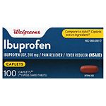Walgreens Ibuprofen 200 mg Caplets- 100 ea