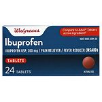 Walgreens Ibuprofen 200 mg Tablets- 24 ea