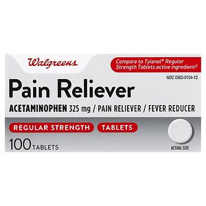 UPC 311917084992 product image for Walgreens Regular Strength Pain Reliever Acetaminophen Tablets, 100 ea | upcitemdb.com