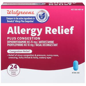 UPC 311917068121 product image for Walgreens Wal-Dryl-D Allergy & Sinus Relief, Mini Tabs, 24 ea | upcitemdb.com