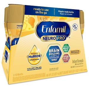 Enfamil Premium Infant Formula, Ready to Feed 8 fl oz Bottles- 6 ea