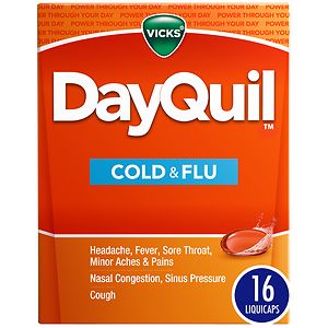 Vicks Dayquil Multisymptom Cold & Flu Relief LiquiCaps, Non-Drowsy