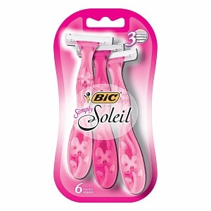 BIC Simply Soleil for Women, Disposable Shaver, 6 ea