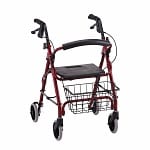 Nova Getgo Petite Rolling Walker, Red