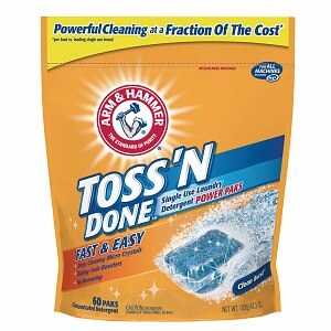 UPC 033200519126 product image for Arm & Hammer Toss n' Done Single Use Laundry Detergent Power Paks, 60 ea | upcitemdb.com