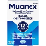 Mucinex Expectorant, 600mg Extended-Release Bi-Layer Tablets- 20 ea