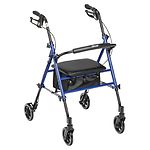 Drive Medical Adjustable Height Rollator with 6