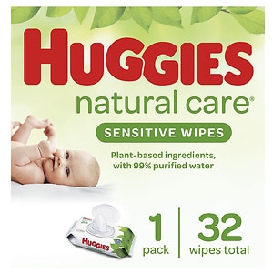 UPC 036000317985 product image for Huggies Natural Care Baby Wipes, Soft Pack, Fragrance Free, 32 ea | upcitemdb.com