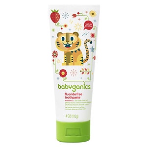 BabyGanics Say Ahh! Flouride Free Toothpaste, Strawberry, 4 oz