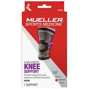 Mueller Sport Care 4-Way Stretch Knee Support, Large/X-Large