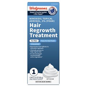 UPC 049022578982 product image for Walgreens Minoxidil Foam 5% Hair Regrowth Treatment for Men, 2.11 oz | upcitemdb.com