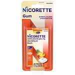 Nicorette Nicotine Gum Pocket Pack, 2 mg, Fruit Chill