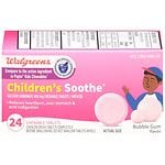 Walgreens Soothe Children'S Bubblegum Chewable Tablets, Bubble Gum- 24 ea