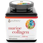Youtheory Marine Collagen Enhanced Formula Tablets- 160 ea