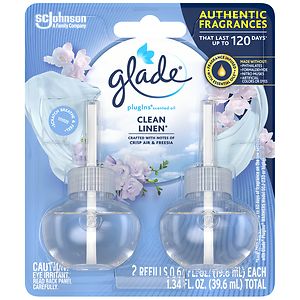 Glade PlugIns Scented Oil Refill, Clean Linen | drugstore.com