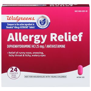 UPC 311917071916 product image for Walgreens Wal-Dryl Allergy Relief Coated Mini Tabs, 24 ea | upcitemdb.com