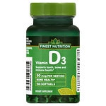 Finest Nutrition Vitamin D3 2000 IU Softgels