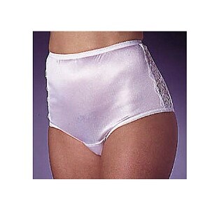 Wearever Women's Nylon and Lace Incontinence Panty, Small, White