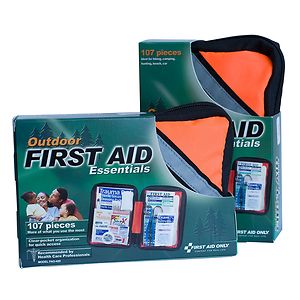 First Aid Only Outdoor First Aid Kit, Softsided, 107 Piece- 1 ea