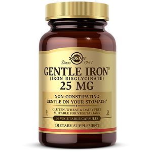 UPC 033984012493 product image for Solgar Gentle Iron, Vegetable Capsules, 90 ea | upcitemdb.com