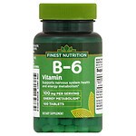 Finest Nutrition B-6 Vitamin 100 mg Dietary Supplement Tablets