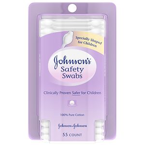 Johnson's Baby Safety Swabs, 55 ea