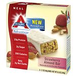 Atkins Advantage Meal Bars, 5 pk, Strawberry Almond- 1.7 oz
