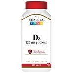 21st Century Vitamin D3 5000 IU, Tablets