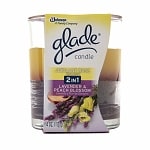 Glade 2 in 1 Scented Candle, Jubilant Rose / Lavender & Peach Blossom