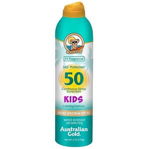 UPC 054402260470 product image for Australian Gold Kids Continuous Spray, SPF 50, 6 fl oz | upcitemdb.com