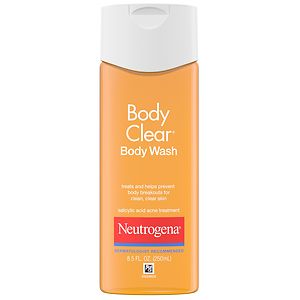 body wash neutrogena salicylic acid drugstore clear acne treatment gel shower soap care