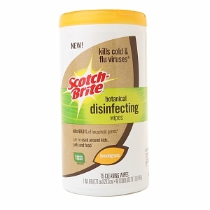 UPC 051141340883 product image for Scotch-Brite Botanical Disinfecting Wipes, Lemongrass, 16.7 oz | upcitemdb.com