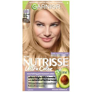 Garnier Nutrisse Ultra Color Ultra Lightening Blondes for Naturally Dark Hair Nourishing Color CrÃ¨me, LB1 Ultra Light Cool Blonde&nbsp;