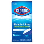 Clorox Bleach & Blue Automatic Toilet Bowl Cleaner Tablets, Rain Clean- 2.47 oz