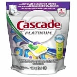 Cascade Platinum ActionPacs Dishwasher Detergent, 10 Count, Lemon Burst