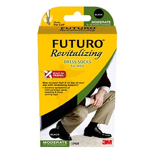 UPC 051131210042 product image for FUTURO Revitalizing Dress Socks for Men, Model 71038EN, Black, Medium, 1 pr | upcitemdb.com