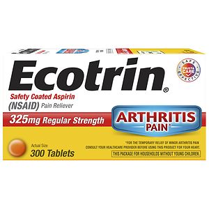 Ecotrin 325 mg Regular Strength, Tablets- 300 ea