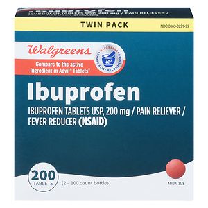 UPC 311917146072 product image for Walgreens Ibuprofen 200 mg Tablets, Twin Pack, 200 ea | upcitemdb.com