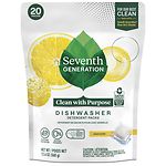 Seventh Generation Automatic Dishwasher Detergent Pacs, Lemon- 20 Each