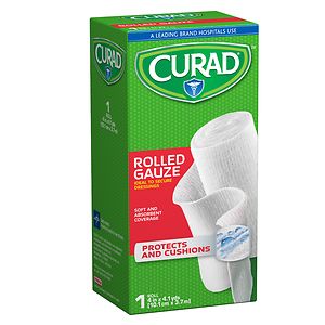 UPC 884389159753 product image for Curad Pro-Sorb Rolled Gauze Sterile Roll, White, 4 in x 2.5 yds (101 mm x 2.2 mm | upcitemdb.com