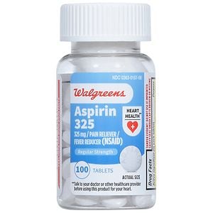 UPC 311917146119 product image for Walgreens Aspirin 325 mg Tablets, 100 ea | upcitemdb.com