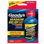 Goody's Headache Relief Shot (2 Pack), Berry