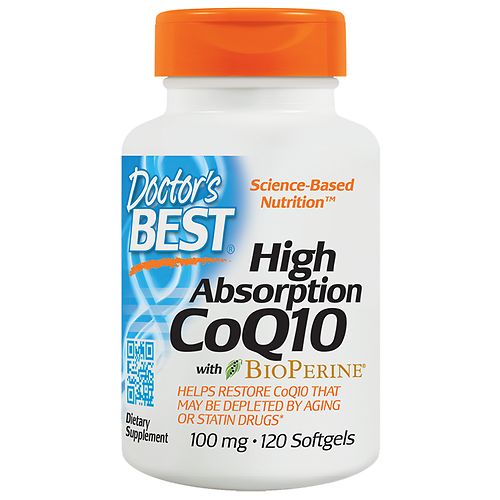 Doctor's Best High Absorption CoQ10, 100mg, Softgels - 120 ea