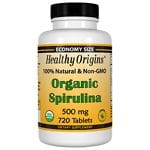 Healthy Origins Organic Spirulina 500mg, Tablets
