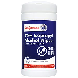 UPC 311917143019 product image for Walgreens 70% Isopropyl Alcohol Wipes, 40 ea | upcitemdb.com