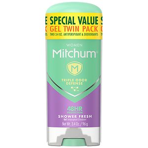 Mitchum for Women Advanced Gel Anti-Perspirant & Deodorant, Shower Fresh- 2 ea